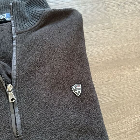 Vintage Polo Ralph Lauren Tech Jacket Black Fleece Crest Zip Mens XL Gorpcore - Picture 3 of 10